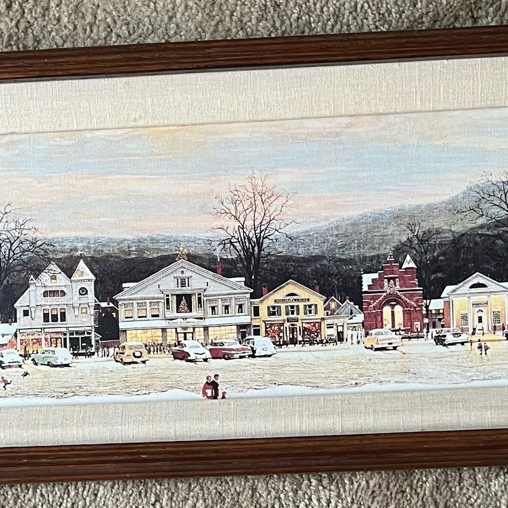 Norman Rockwell Gallery Main Street Canvas picture Stockbridge